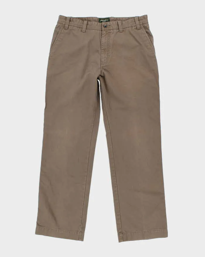 Vintage Eddie Bauer Heavyweight Slim Fit Trousers - W36 L32 sold by Rokit