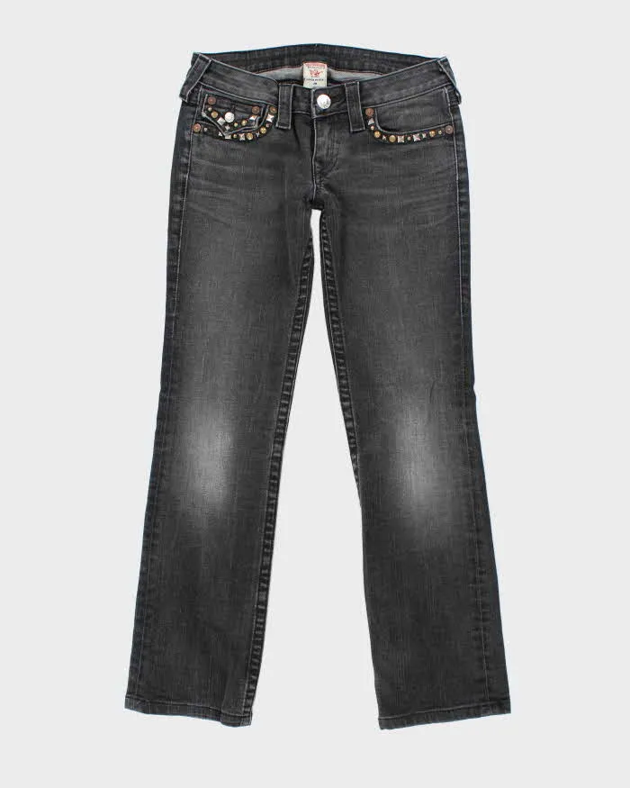 Vintage Y2K True Religion Studded Skinny Jeans - W28 L28 sold by Rokit