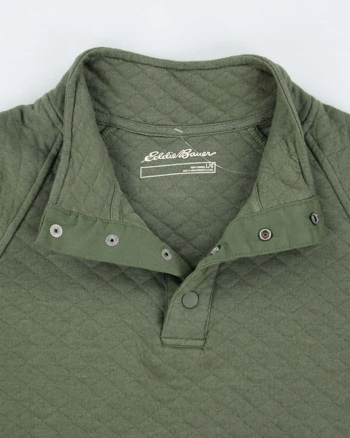 Eddie Baurer Green Quarter Button Jumper - L sold by Rokit product image thumbnail 3