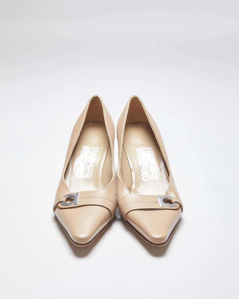 Vintage Women's Salvatore Ferragamo Narrow Heeled Shoes - UK 4.5 sold by Rokit product image thumbnail 3