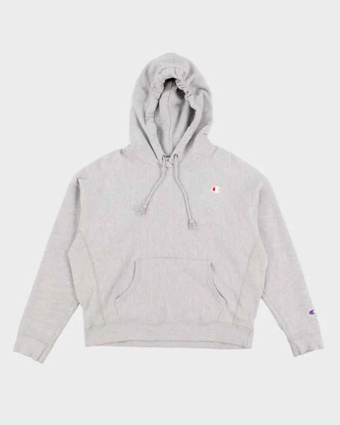 00s Champion Grey Reverse Weave Hoodie - XL sold by Rokit