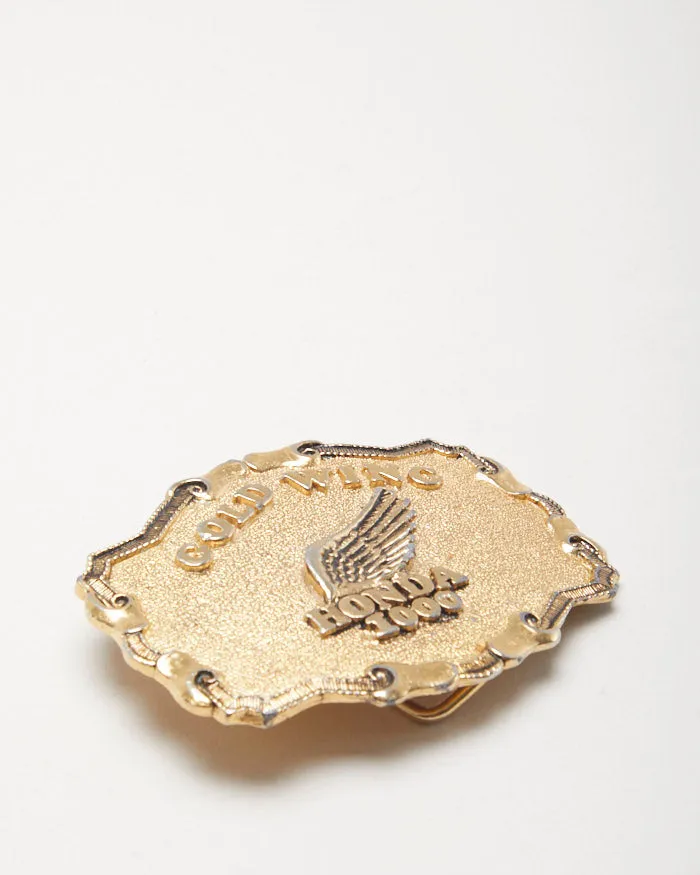 Vintage 70s Gold Wing Honda Belt Buckle sold by Rokit