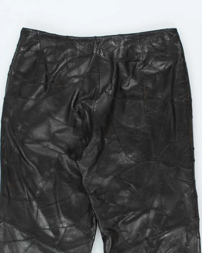 Vintage Danier Leather Patchwork Trousers - W34 L30 sold by Rokit product image thumbnail 4
