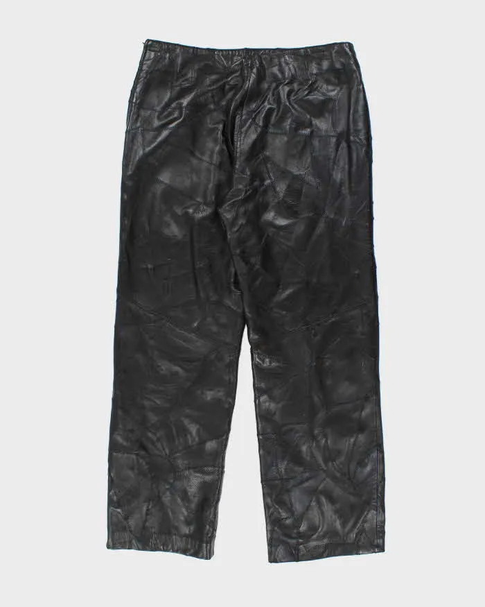 Vintage Danier Leather Patchwork Trousers - W34 L30 sold by Rokit product image thumbnail 2