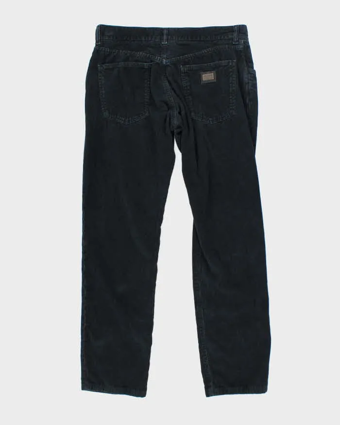 Vintage Dolce & Gabbana Black Corduroy Trousers - W32 L29 sold by Rokit product image thumbnail 2