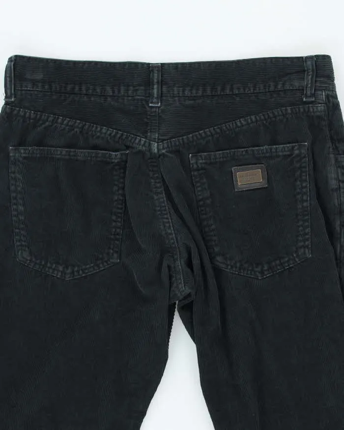 Vintage Dolce & Gabbana Black Corduroy Trousers - W32 L29 sold by Rokit product image thumbnail 4