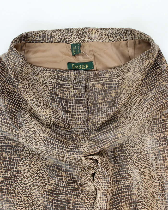 Vintage Danier Snake Print Leather Trousers - W28 L29 sold by Rokit product image thumbnail 3