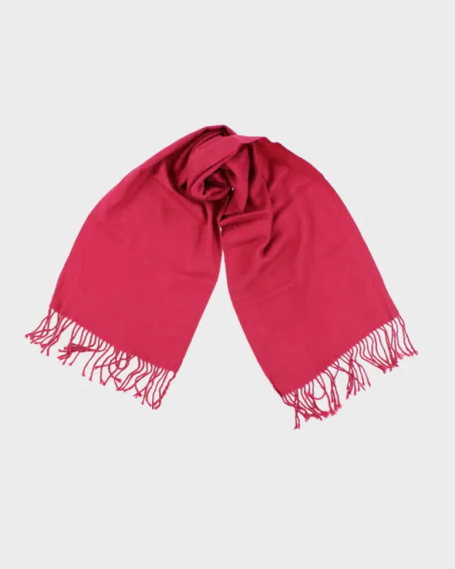 Vintage Royal Rossi Pink Cashmere Scarf sold by Rokit