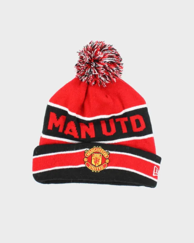 Vintage Manchester United FC New Era Bobble Beanie - OS sold by Rokit