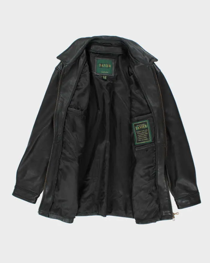Vintage 90's Danier Heavyweight Oversized Leather Zip Up Jacket - L sold by Rokit product image thumbnail 5