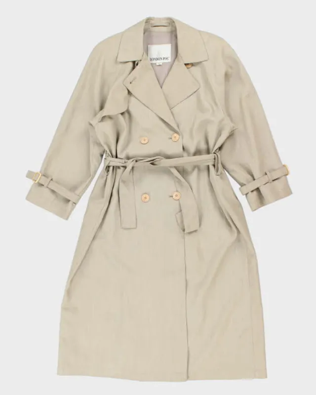 Vintage London Fog Stone Overcoat - XL sold by Rokit