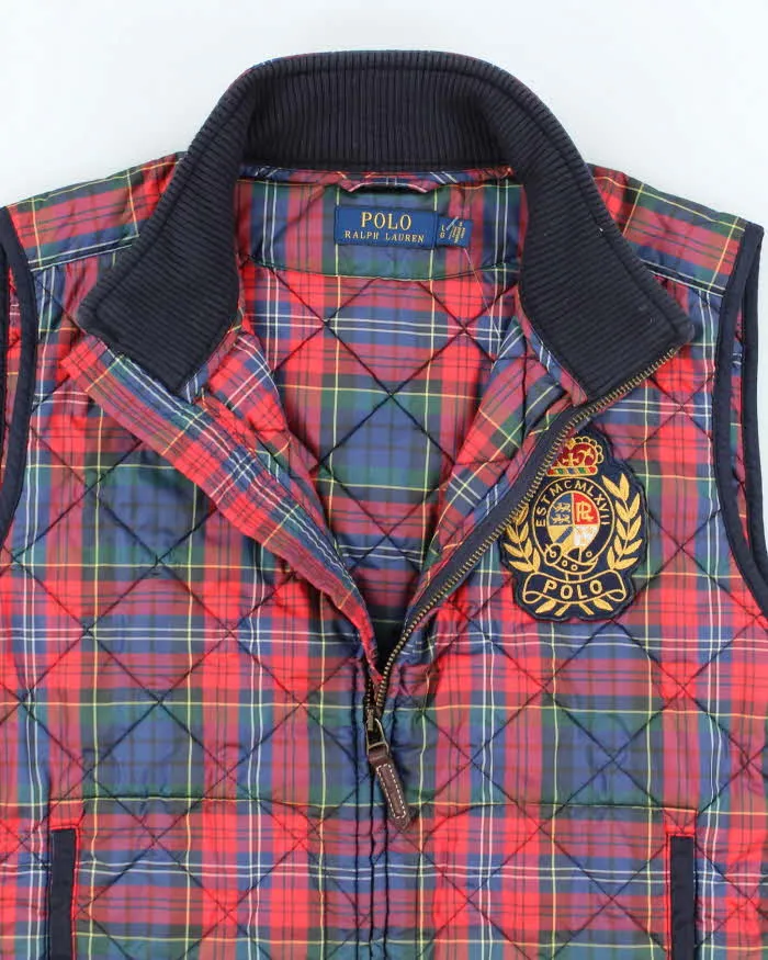 Vintage Women's Ralph Lauren Tartan Insulated Puffer Gilet - L sold by Rokit product image thumbnail 3