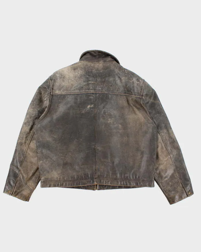 Vintage Timberland Leather Jacket - L sold by Rokit product image thumbnail 2