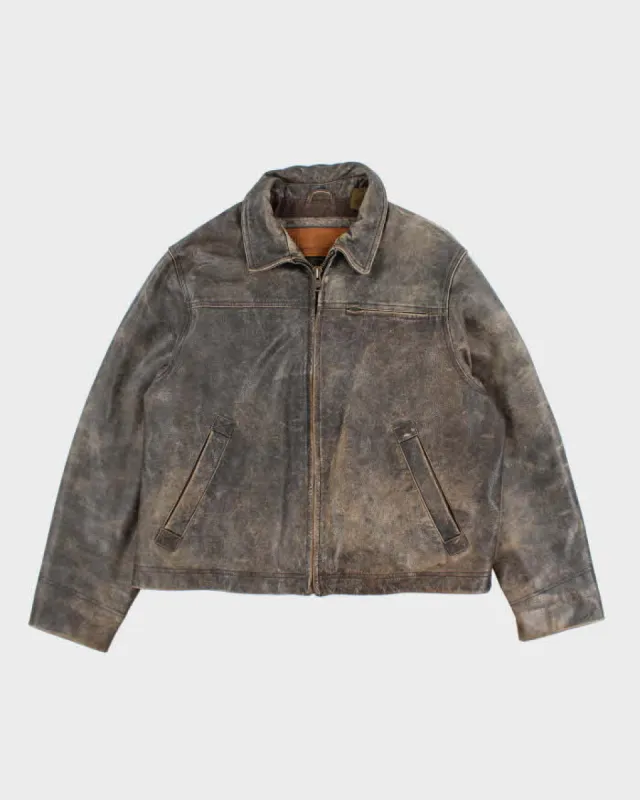 Vintage Timberland Leather Jacket - L sold by Rokit