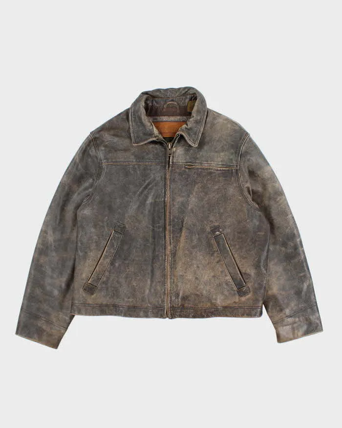 Vintage Timberland Leather Jacket - L sold by Rokit