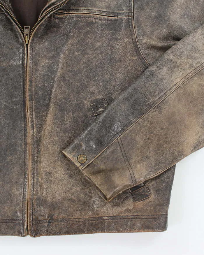 Vintage Timberland Leather Jacket - L sold by Rokit product image thumbnail 4
