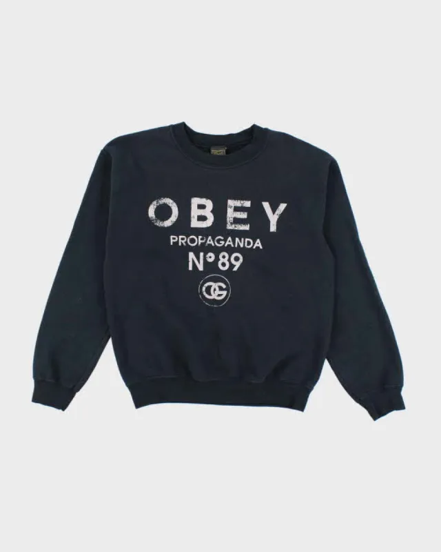 Y2k 00s Obey Sweatshirt - S sold by Rokit