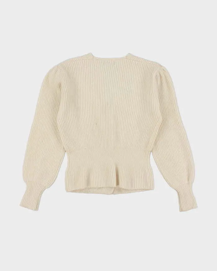 Vintage 80s Valentino Wool & Angora Blend Cardigan - M sold by Rokit product image thumbnail 2