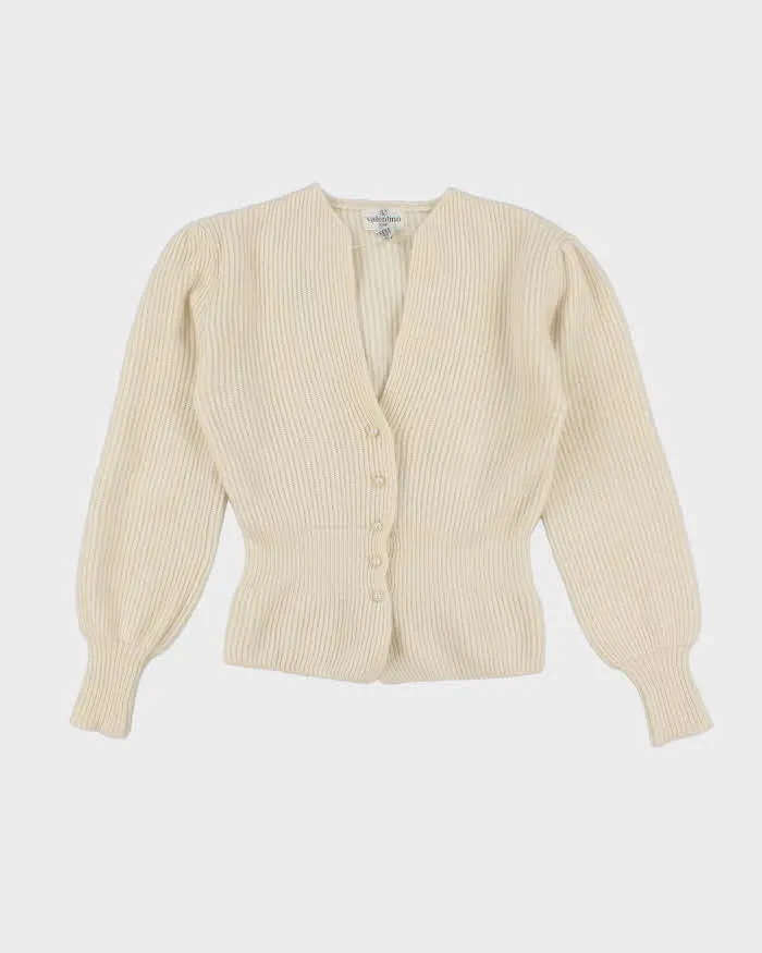 Vintage 80s Valentino Wool & Angora Blend Cardigan - M sold by Rokit