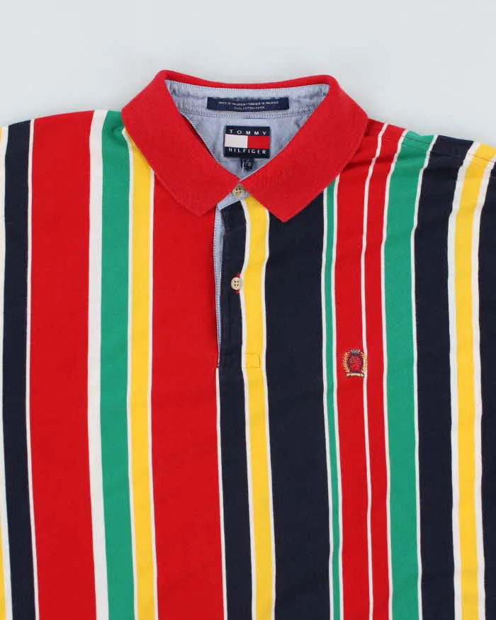 Vintage 90s Tommy Hilfiger Stripe Polo Shirt - L sold by Rokit product image thumbnail 3