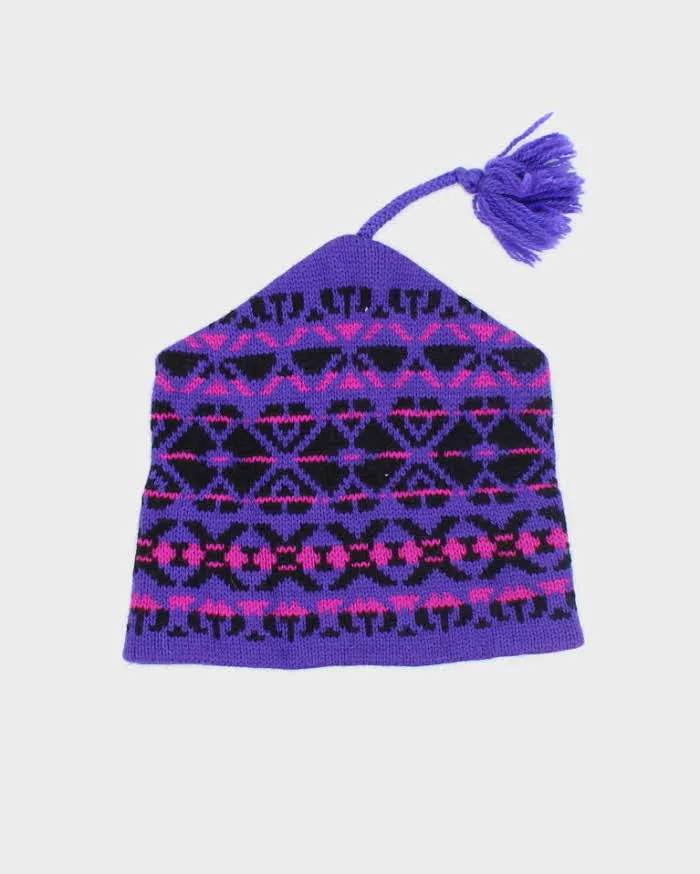Purple Wool Beanie sold by Rokit