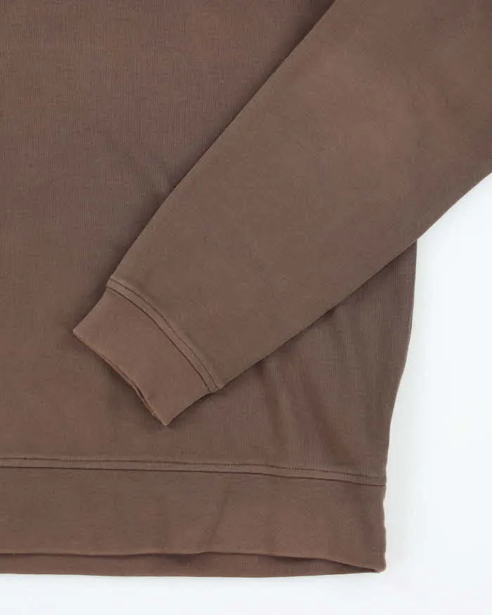 2000's Men's Brown Burberry Quarter Zip Sweater - L sold by Rokit product image thumbnail 4