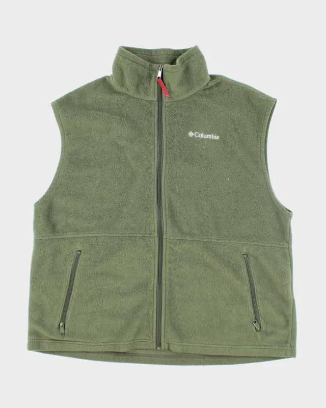 Columbia Green Sleeveless Fleece - XL sold by Rokit
