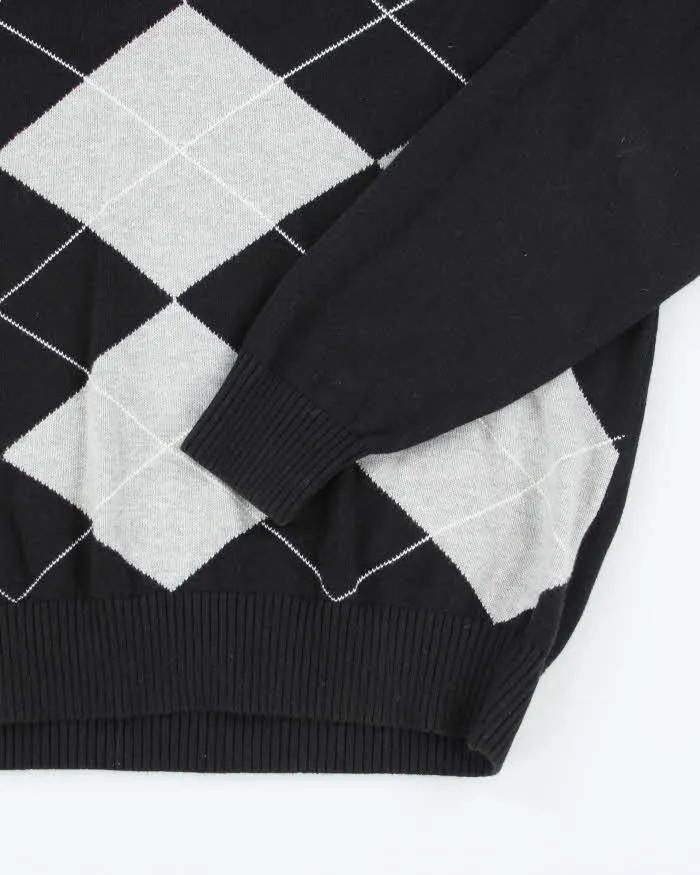 Vintage Tommy Hilfiger V-Neck Patterned Knit Jumper - M sold by Rokit product image thumbnail 4