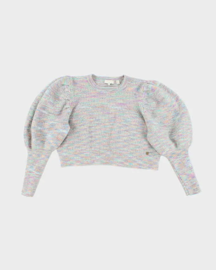 Ted Baker Multi Colour Knit Puffy Sleeve Jumper - M sold by Rokit