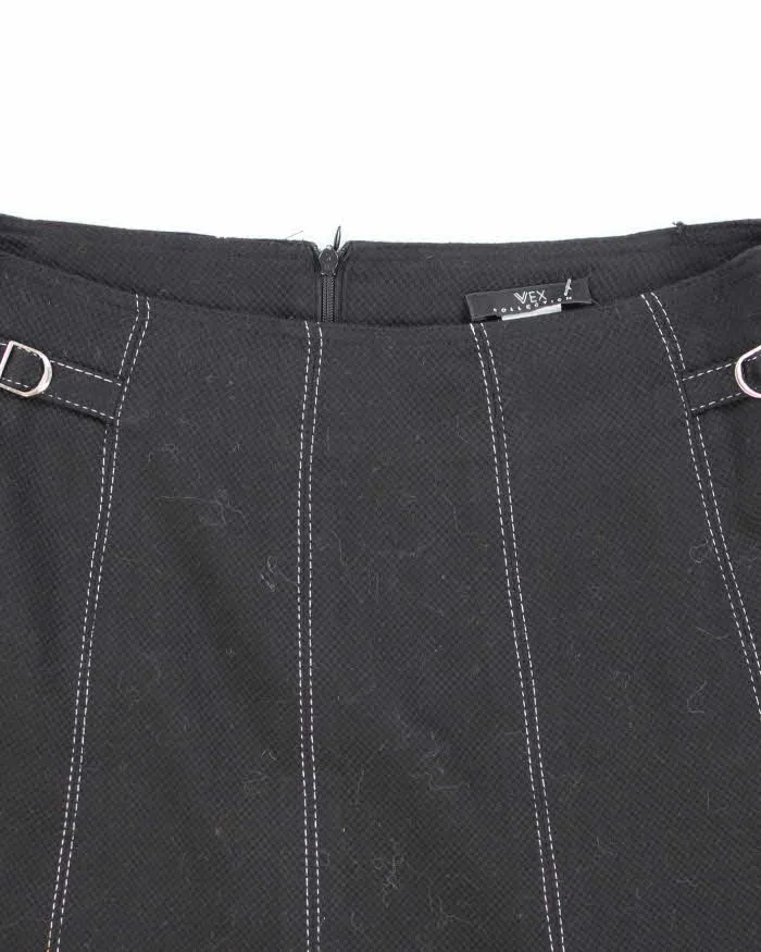 Y2k 00s Vex Pleated Black Skirt - S sold by Rokit product image thumbnail 3