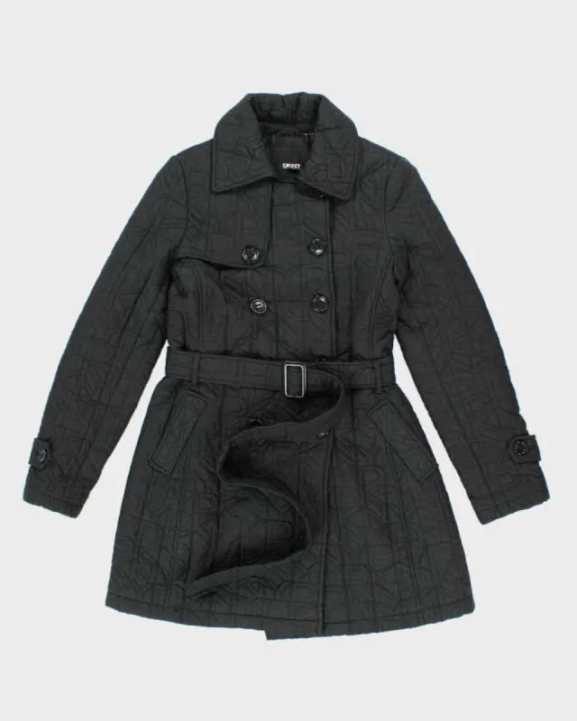 Y2k 00s DKNY Monogram Black Jacket - S sold by Rokit