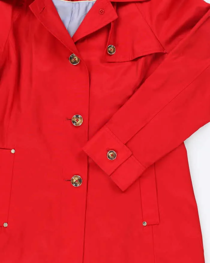 Vintage London Fog Hooded Red Short Coat - L sold by Rokit product image thumbnail 4