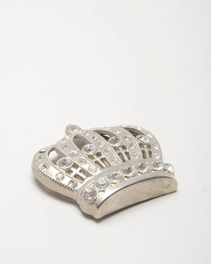 Vintage Y2k 00s Royal Gem Crown Belt Buckle sold by Rokit