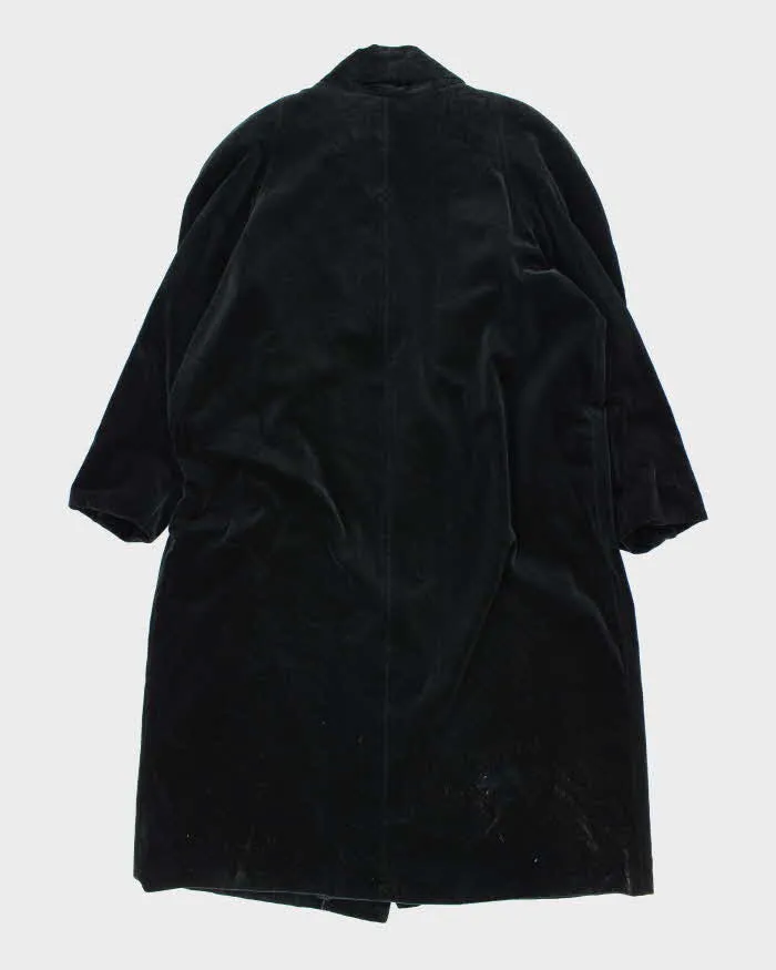 Vintage 80s Black Velvet Coat - L sold by Rokit product image thumbnail 2