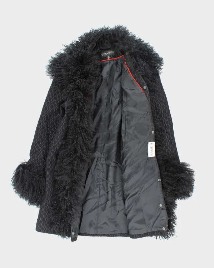 Vintage Donatella Wool & Faux Fur Jacket - M sold by Rokit product image thumbnail 5