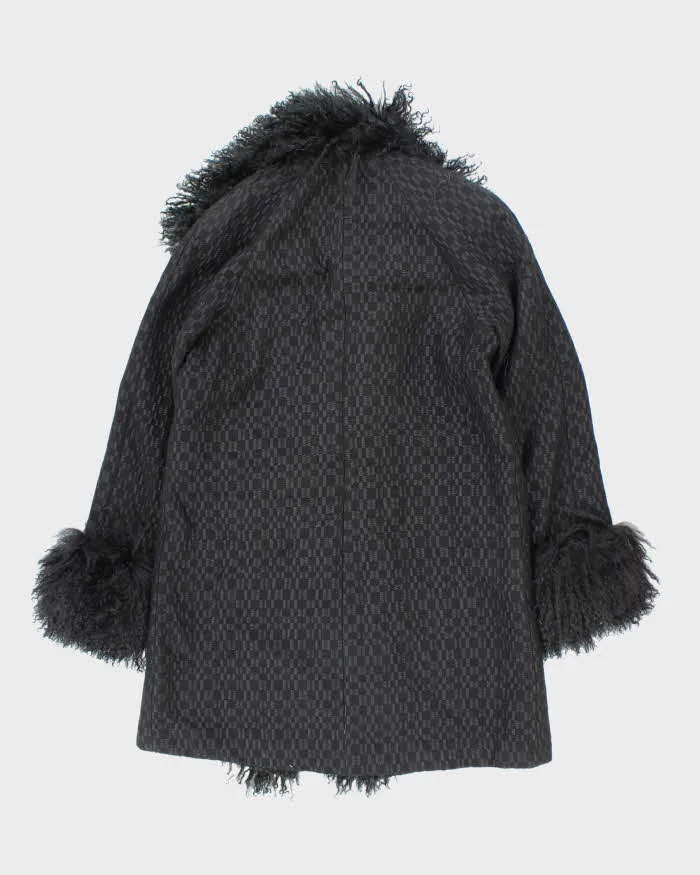 Vintage Donatella Wool & Faux Fur Jacket - M sold by Rokit product image thumbnail 2