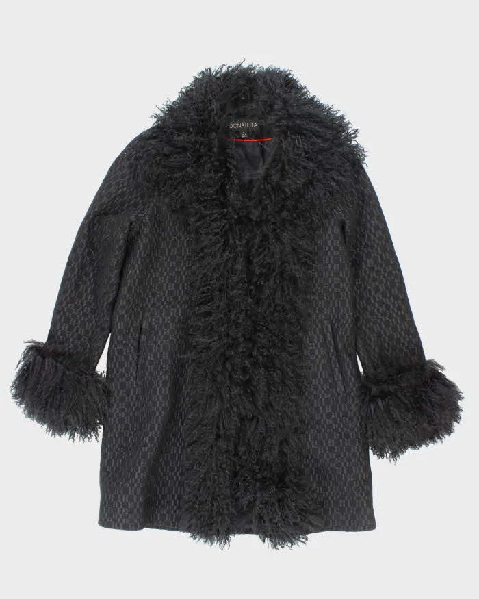 Vintage Donatella Wool & Faux Fur Jacket - M sold by Rokit