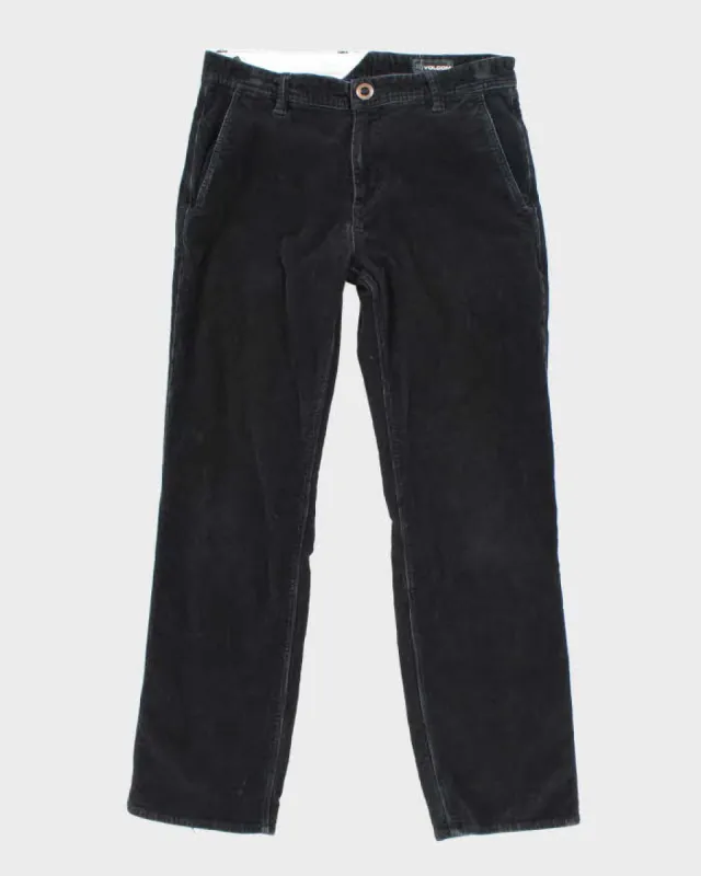 Vintage Volcom Black Corduroy Trousers - W34 L31 sold by Rokit