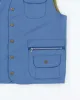 Vintage Ruck Dam Blue Lined Gillet - L sold by Rokit