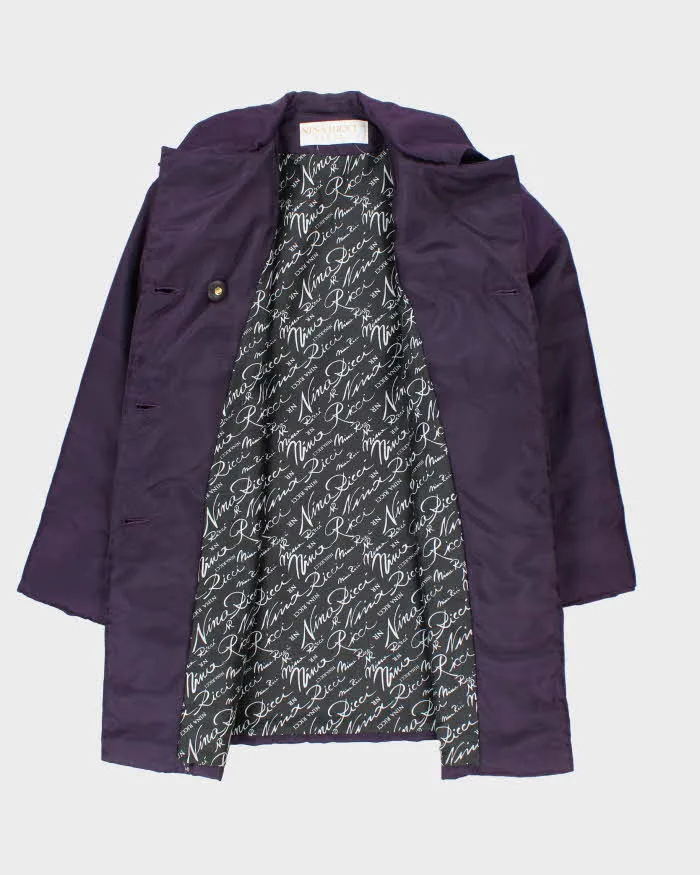 Nina Ricci Purple Waterproof Coat - L sold by Rokit product image thumbnail 5