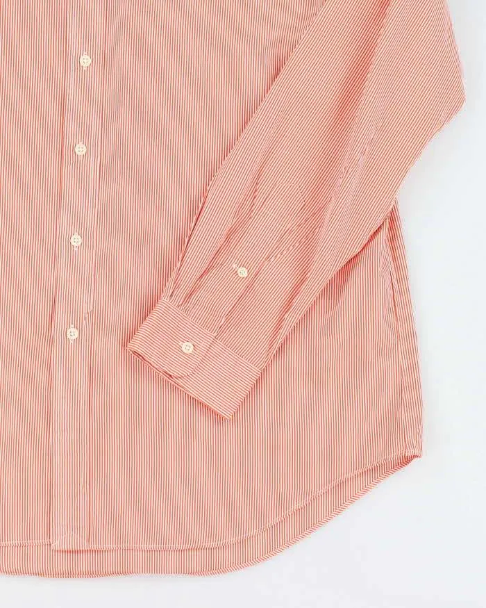 Tommy Hilfiger Pin Stripe Orange Shirt - XL sold by Rokit product image thumbnail 4