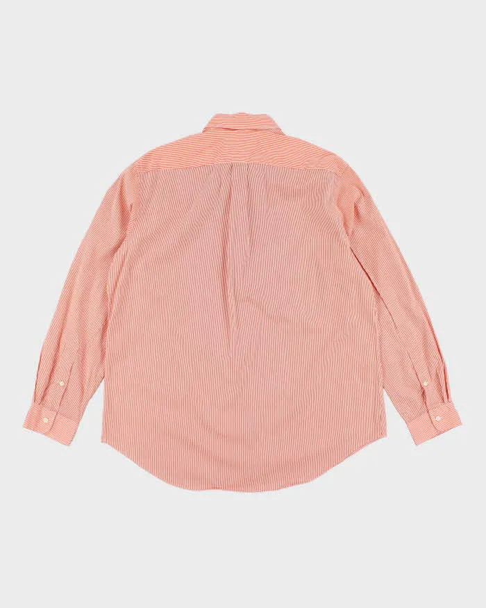 Tommy Hilfiger Pin Stripe Orange Shirt - XL sold by Rokit product image thumbnail 2
