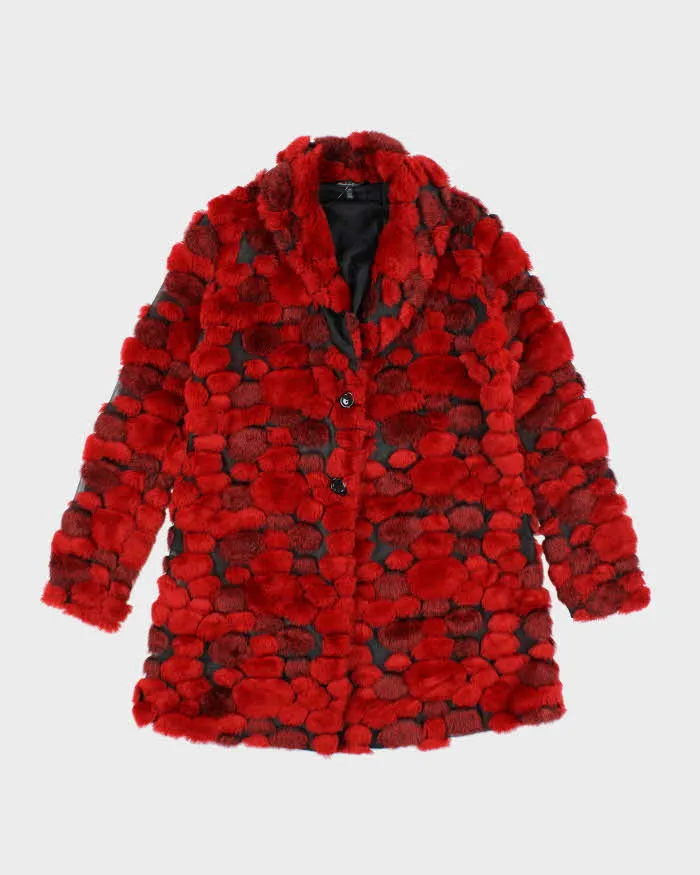 Y2k 00s Le Chateau Faux Fur & Mesh Jacket - M sold by Rokit