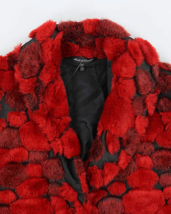 Y2k 00s Le Chateau Faux Fur & Mesh Jacket - M sold by Rokit product image thumbnail 3