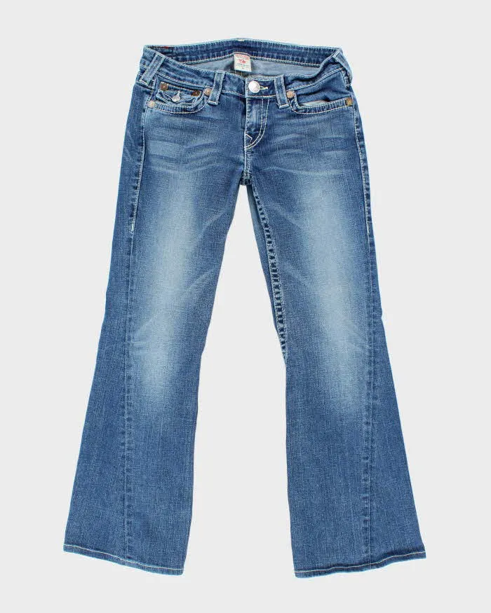 Vintage Y2K True Religion Medium Wash Flared Jeans - W30 L30 sold by Rokit
