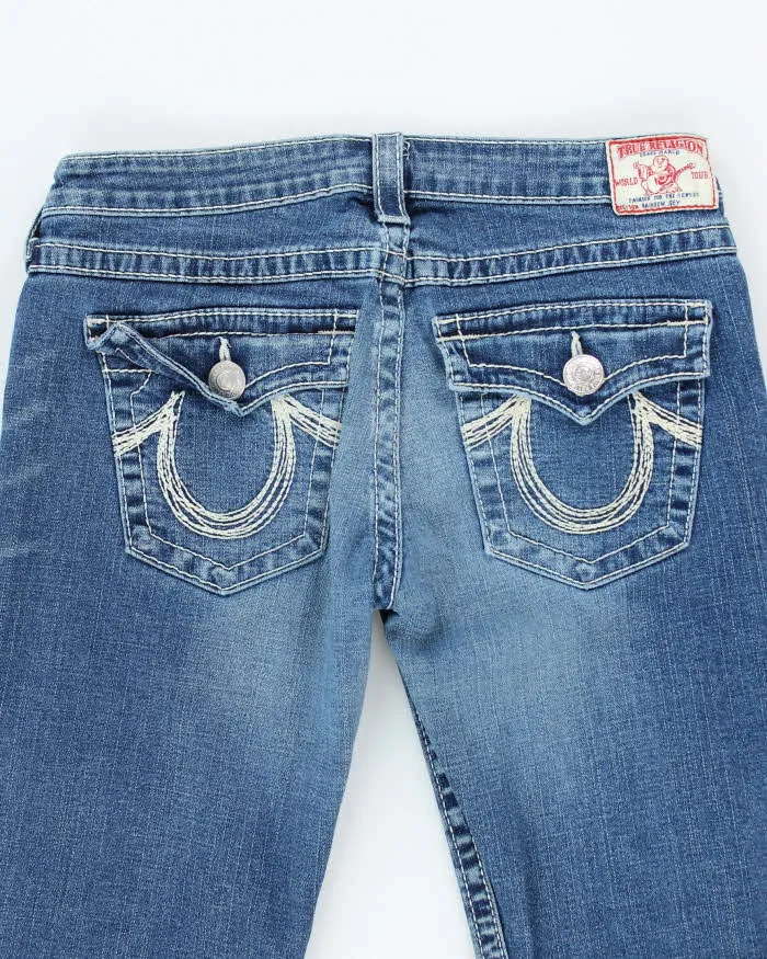 Vintage Y2K True Religion Medium Wash Flared Jeans - W30 L30 sold by Rokit product image thumbnail 4