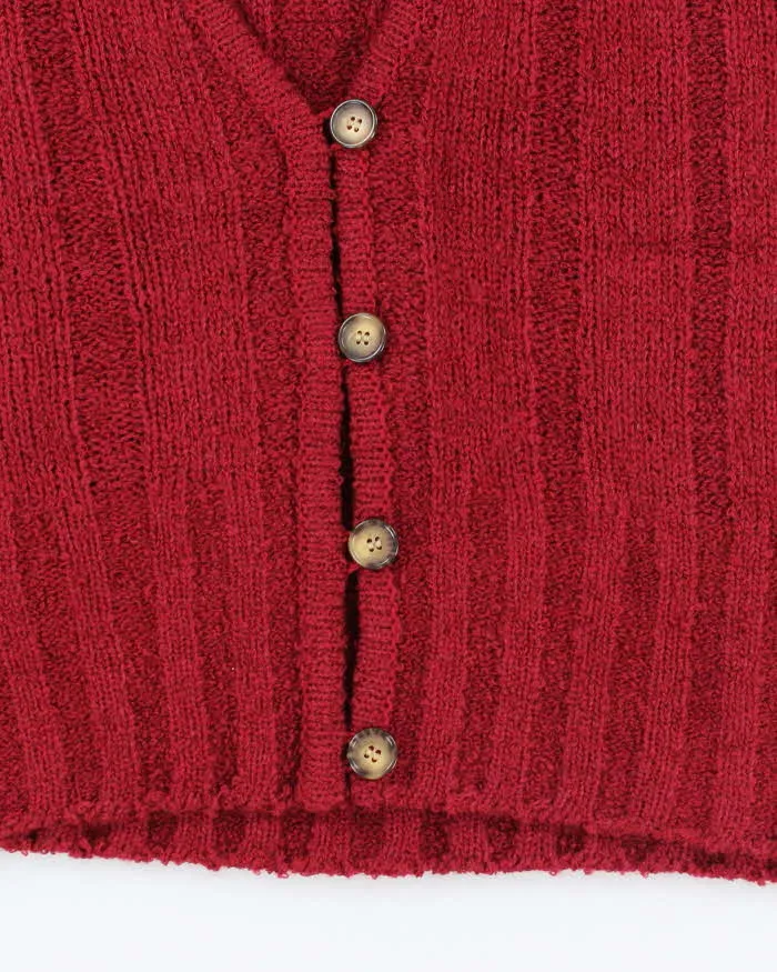 Vintage 80's Women's Jaeger Wool Blend Tank Knit Cardigan - M sold by Rokit product image thumbnail 4