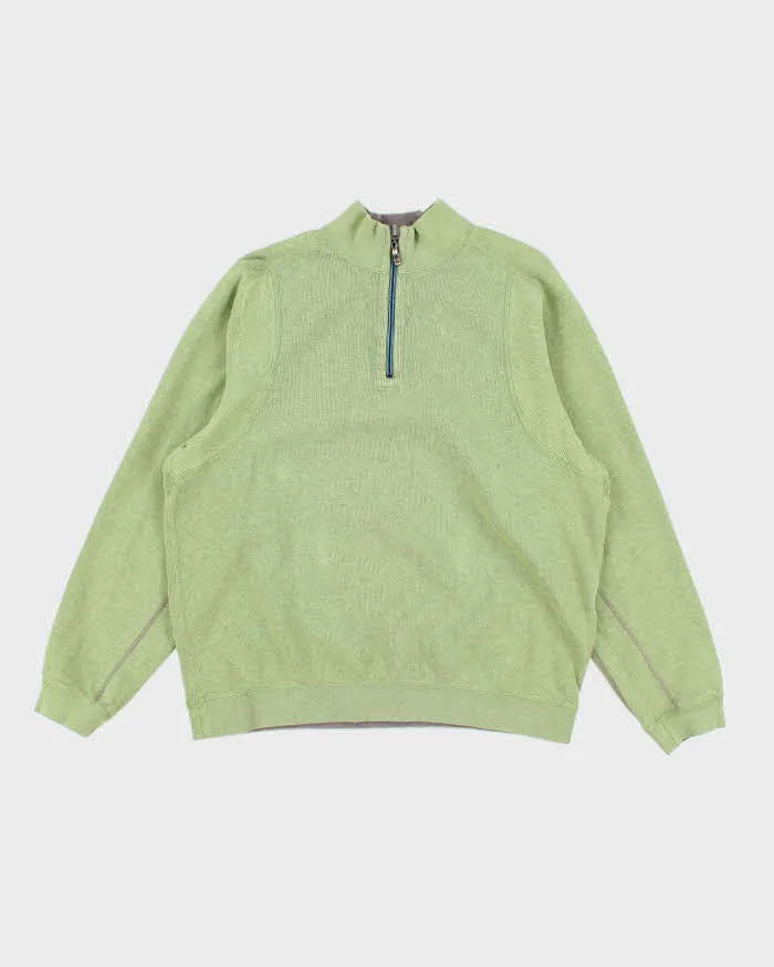 Tommy Bahama Reversible Quarter Zip - M sold by Rokit