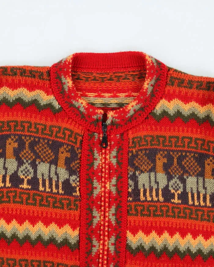 Vintage Alpaca Zip-up Cardigan - M sold by Rokit product image thumbnail 3