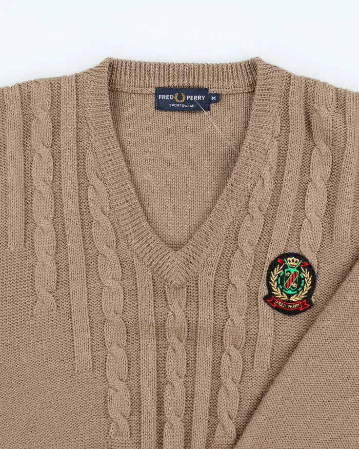 Vintage 90's Fred Perry Cable Knit Jumper - M sold by Rokit product image thumbnail 3